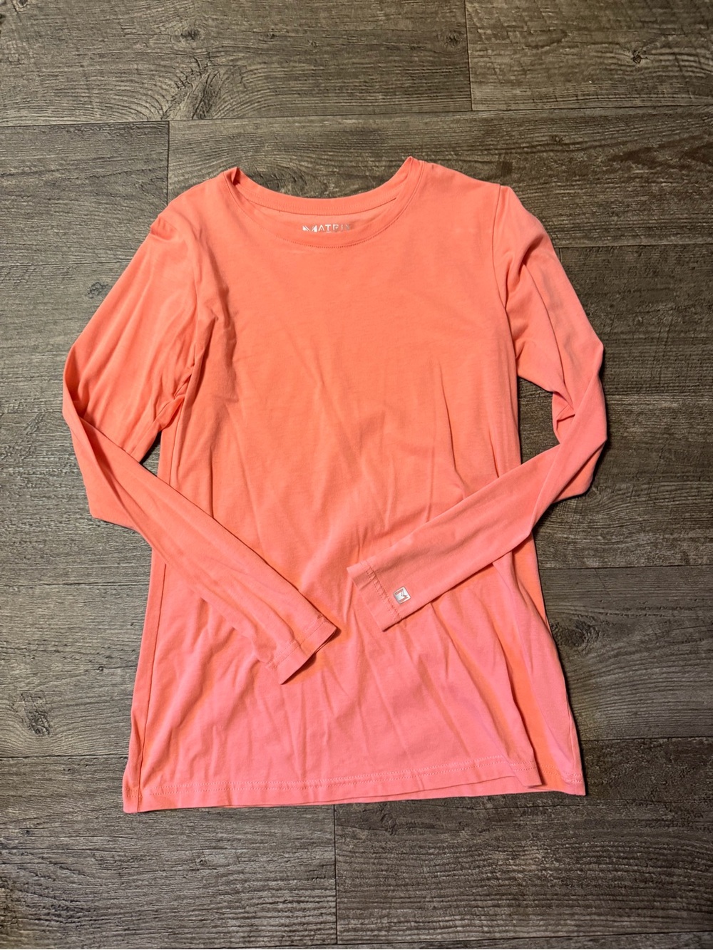 Matix Coral-Peach Long Sleeve Crew Tee